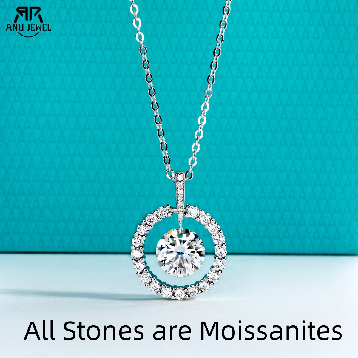 Ansi Chain - AnuJewel 3ct D Colore Moissanite Diamante